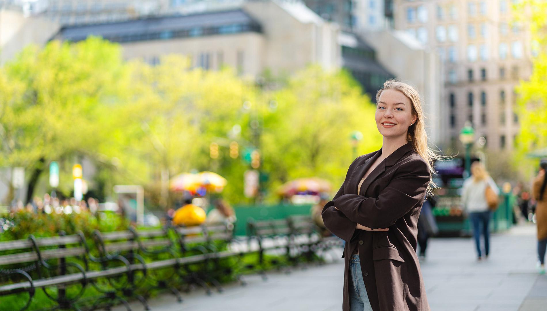 Student near NYC campus
